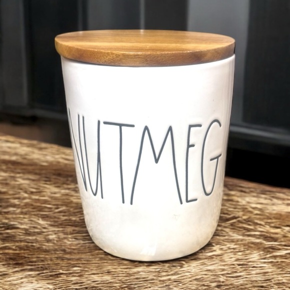Rae Dunn Nutmeg Cellar Canister Wood Lid 2018 - Picture 14 of 17